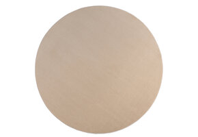 Relax Samba Rond - Wasbaar Effen Vloerkleed - Uni Tapijt - Beige