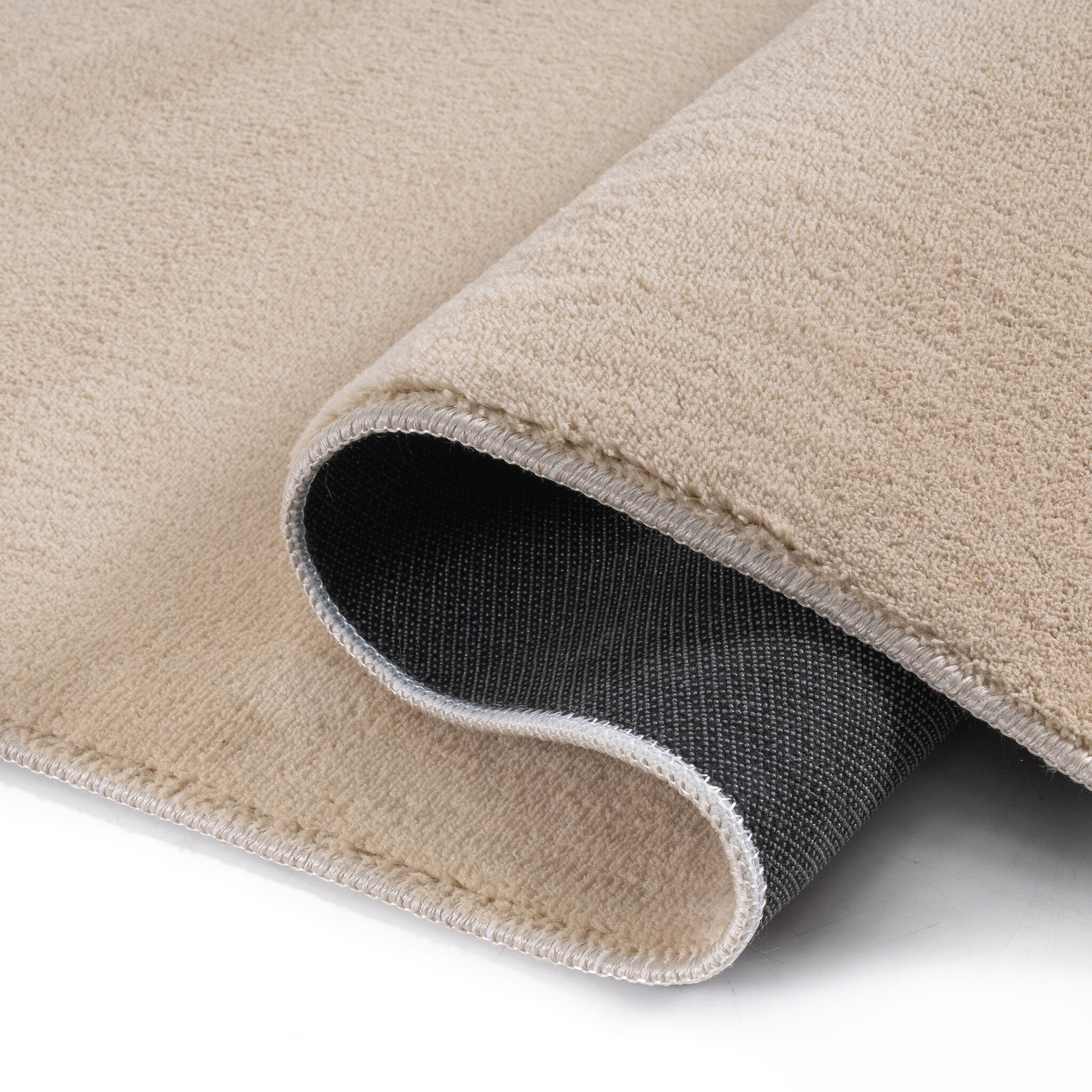 Relax Samba Vierkant - Wasbaar Effen Vloerkleed - Uni Tapijt - Beige