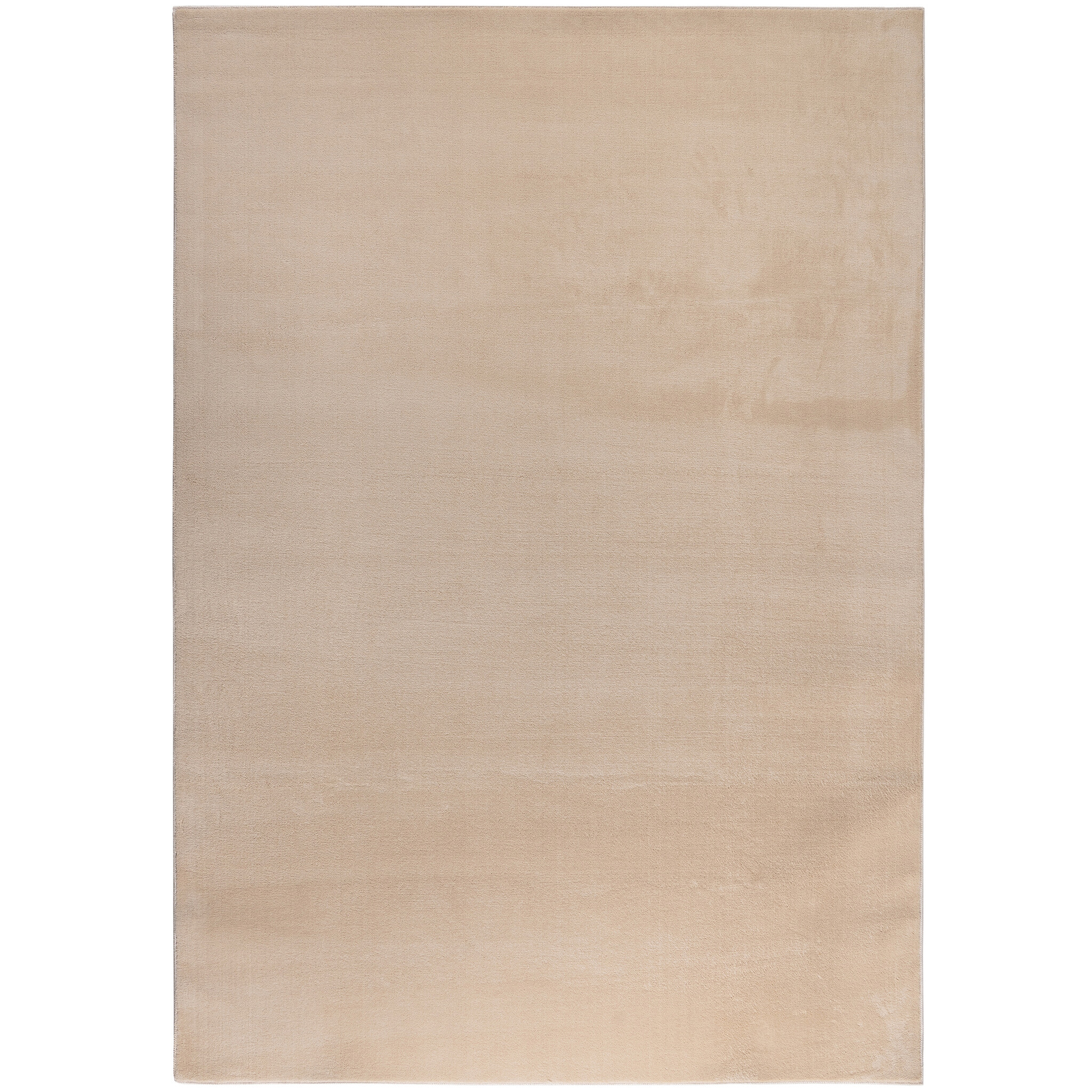 Relax Samba Vierkant - Wasbaar Effen Vloerkleed - Uni Tapijt - Beige