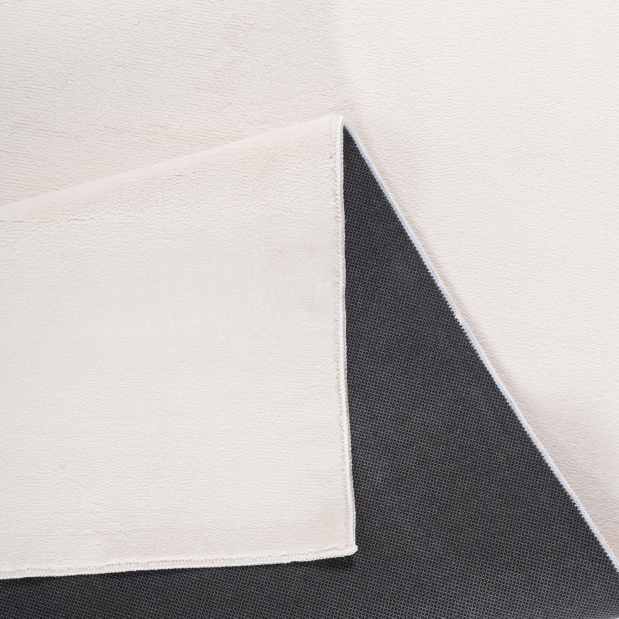 Relax Samba - Wasbaar Effen Vloerkleed - Uni Tapijt - Creme