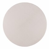 Relax Samba Rond - Wasbaar Effen Vloerkleed - Uni Tapijt - Creme