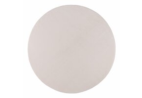 Relax Samba Rond - Wasbaar Effen Vloerkleed - Uni Tapijt - Creme