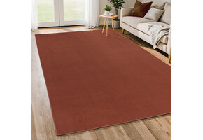 Relax Samba - Wasbaar Effen Vloerkleed - Uni Tapijt - Terra