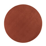 Relax Samba Rond - Wasbaar Effen Vloerkleed - Uni Tapijt - Terra