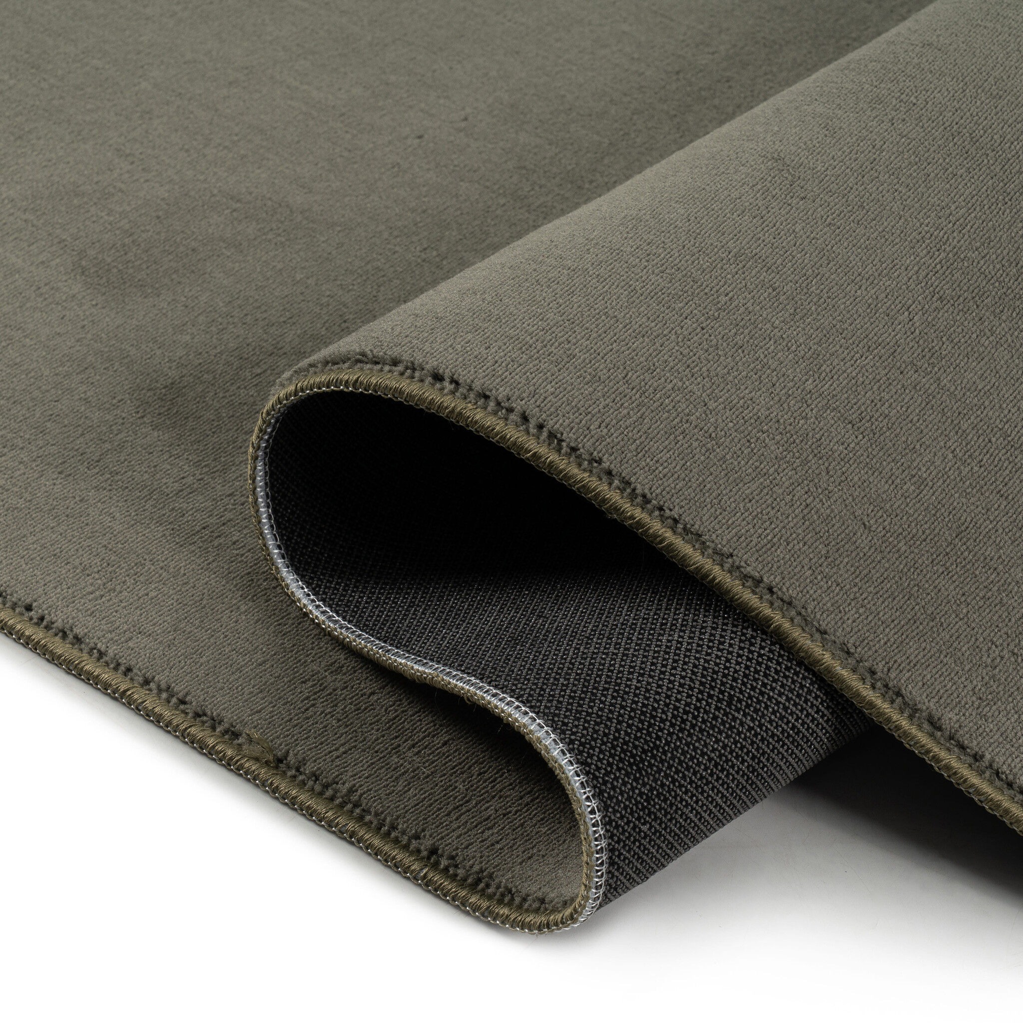 Relax Samba Vierkant - Wasbaar Effen Vloerkleed - Uni Tapijt - Groen