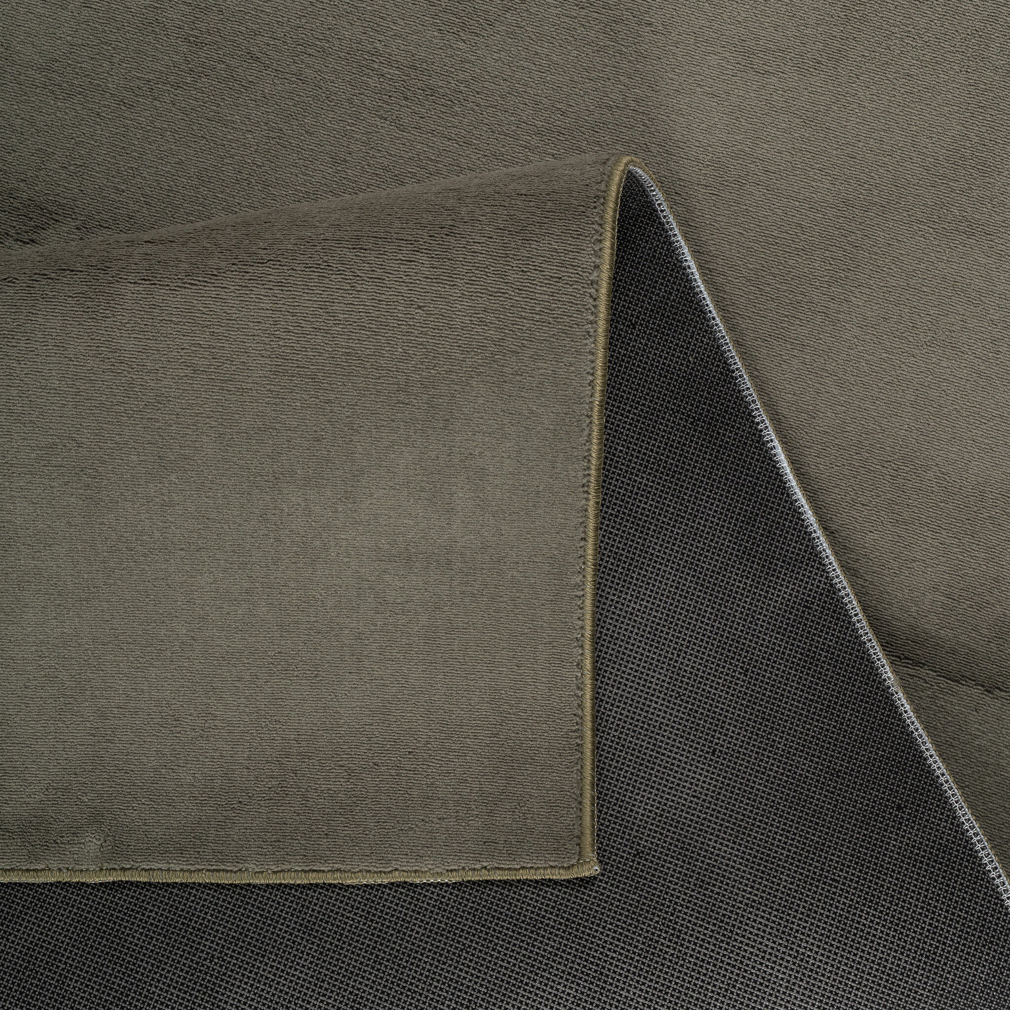 Relax Samba Rond - Wasbaar Effen Vloerkleed - Uni Tapijt - Groen