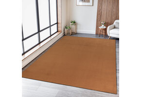 Relax Samba Vierkant - Wasbaar Effen Vloerkleed - Uni Tapijt - Goud