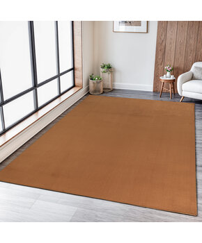 Relax Samba Vierkant - Wasbaar Effen Vloerkleed - Uni Tapijt - Goud