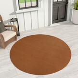 Relax Samba Rond - Wasbaar Effen Vloerkleed - Uni Tapijt - Goud