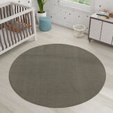 Relax Samba Rond - Wasbaar Effen Vloerkleed - Uni Tapijt - Groen