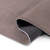 Relax Samba Vierkant - Wasbaar Effen Vloerkleed - Uni Tapijt - Taupe