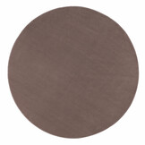 Relax Samba Rond - Wasbaar Effen Vloerkleed - Uni Tapijt - Taupe