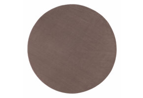 Relax Samba Rond - Wasbaar Effen Vloerkleed - Uni Tapijt - Taupe