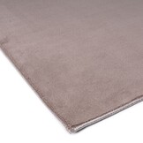 Relax Samba Rond - Wasbaar Effen Vloerkleed - Uni Tapijt - Taupe