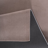 Relax Samba Rond - Wasbaar Effen Vloerkleed - Uni Tapijt - Taupe