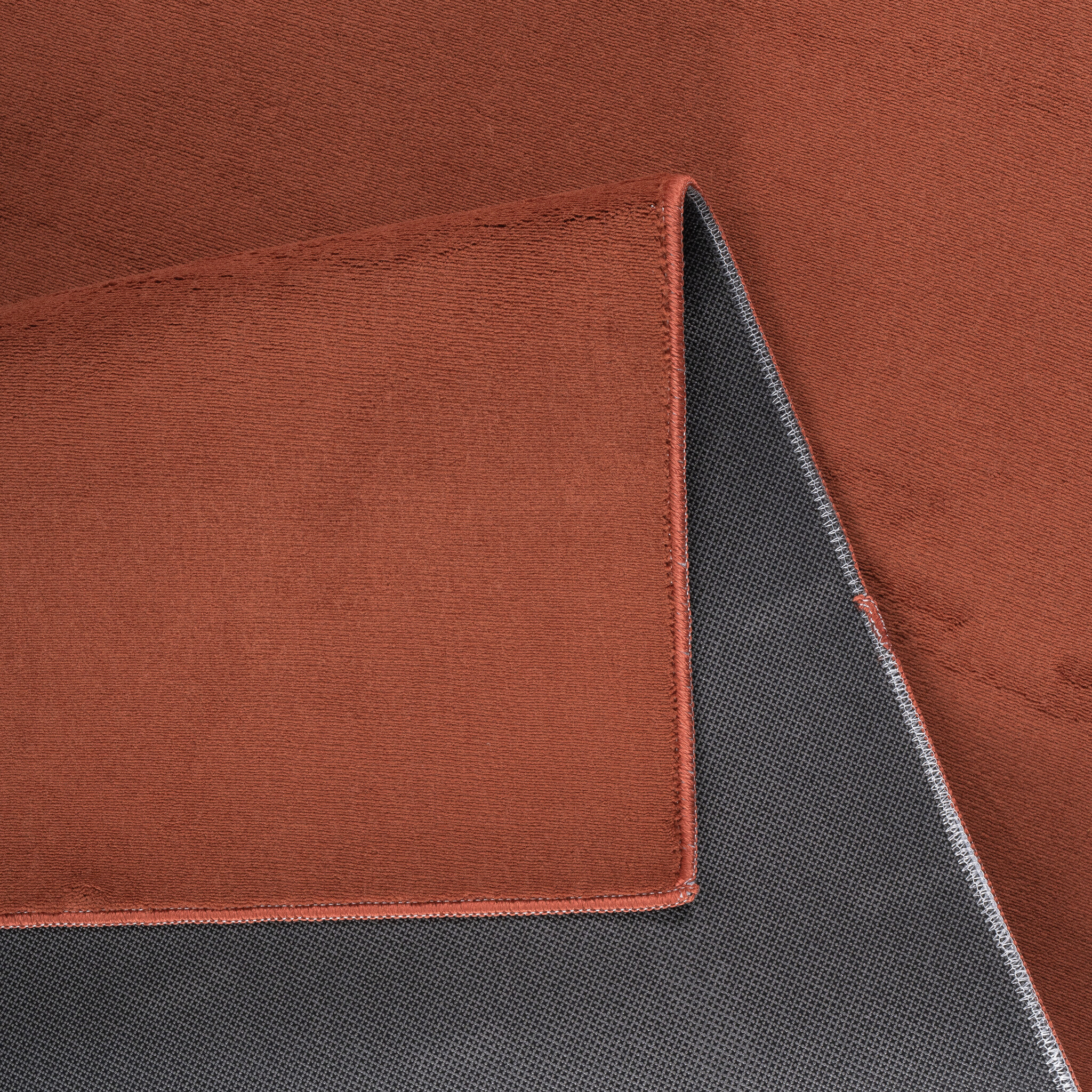 Relax Samba Vierkant - Wasbaar Effen Vloerkleed - Uni Tapijt - Terra