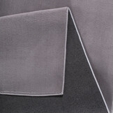 Relax Samba Rond - Wasbaar Effen Vloerkleed - Uni Tapijt - Grijs