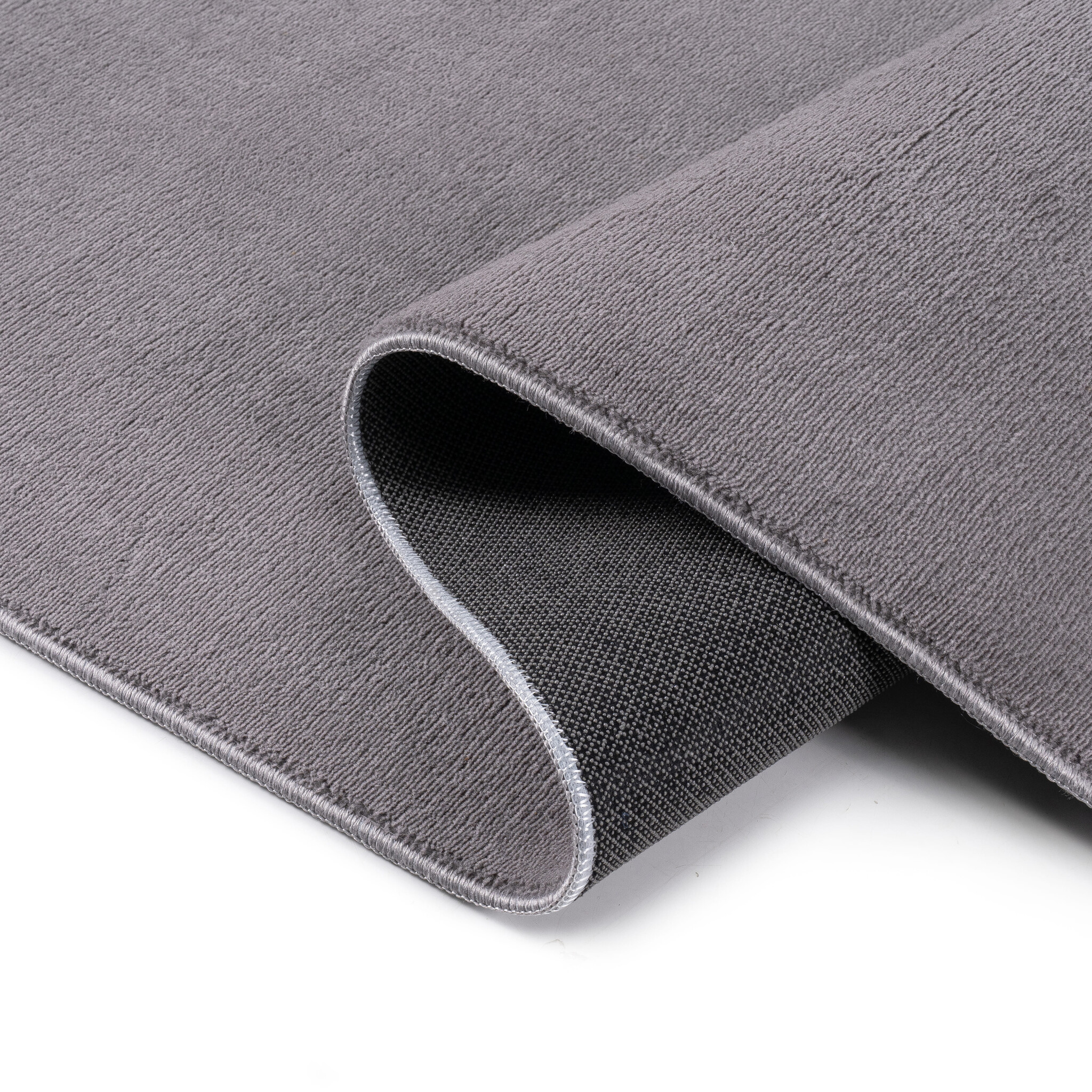 Relax Samba - Wasbaar Effen Vloerkleed - Uni Tapijt - Grijs