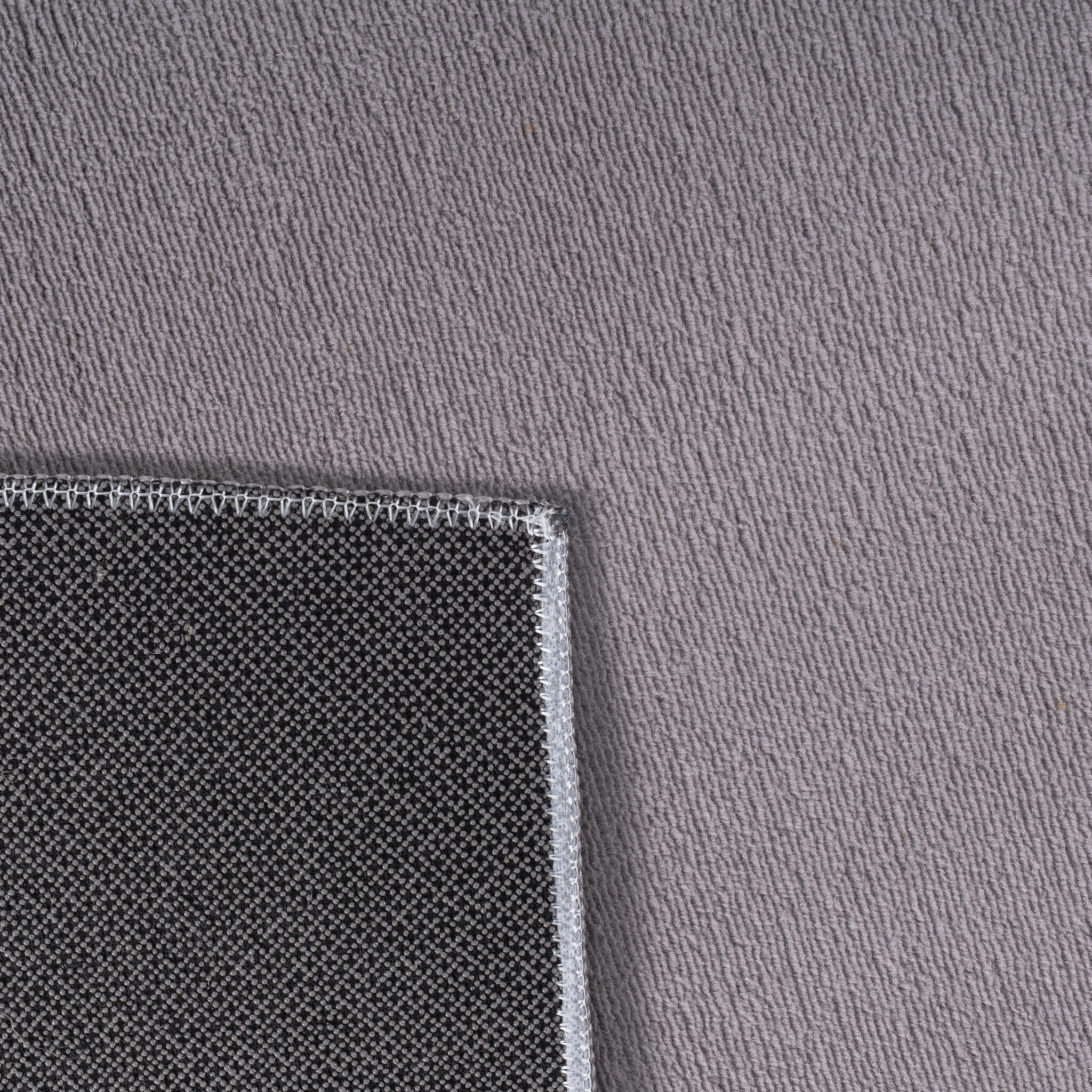 Relax Samba - Wasbaar Effen Vloerkleed - Uni Tapijt - Grijs