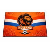 Oranje Vloerkleed – Holland Leeuw Design – Wasbaar & Anti-Slip – Voor Binnen & Buiten – WK Voetbal Fans