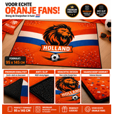 Oranje Vloerkleed – Holland Leeuw Design – Wasbaar & Anti-Slip – Voor Binnen & Buiten – WK Voetbal Fans