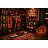 Oranje Vloerkleed – Holland Leeuw Design – Wasbaar & Anti-Slip – Voor Binnen & Buiten – WK Voetbal Fans