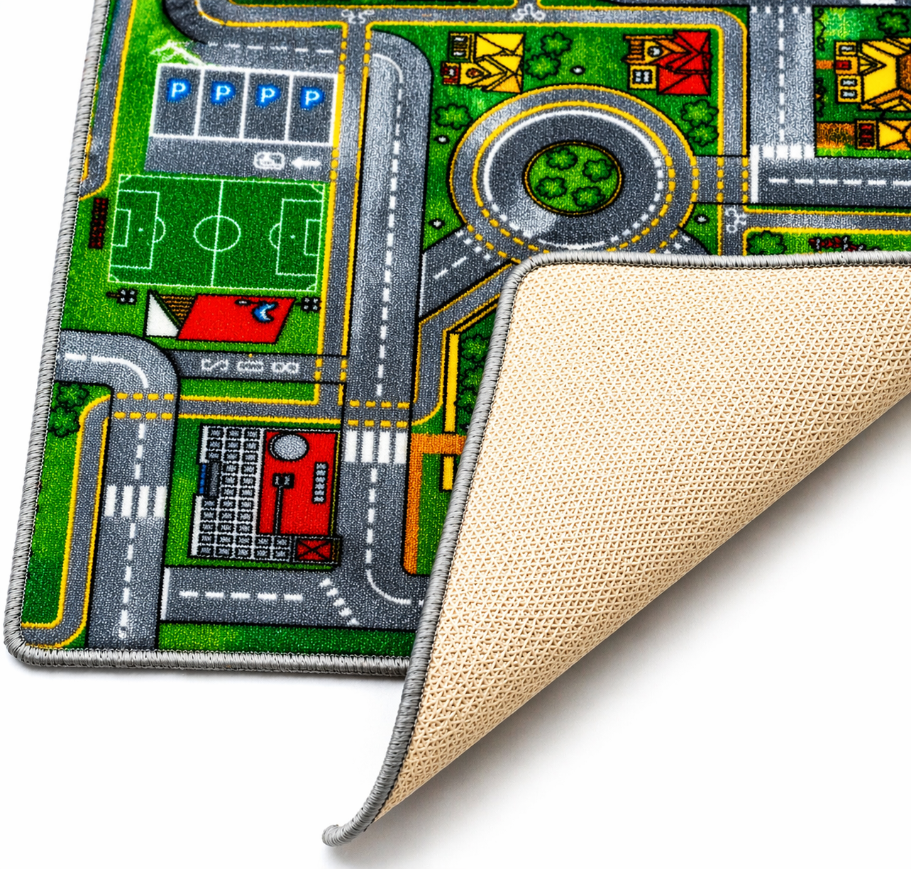 Speelkleed Stad – Groot Kinderkleed met Anti-Slip Onderkant