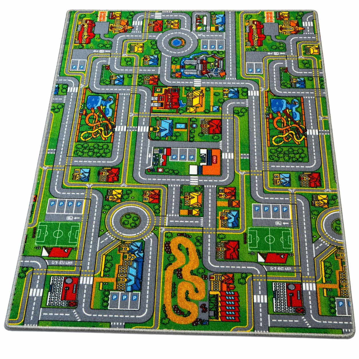 Speelkleed Stad – Groot Kinderkleed met Anti-Slip Onderkant