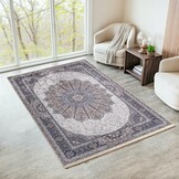 Star Klassiek Oosters Vloerkleed Wasbaar Anti Slip Creme