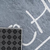 Keukenloper Kitchen Wasbaar Anti-slip Grijs