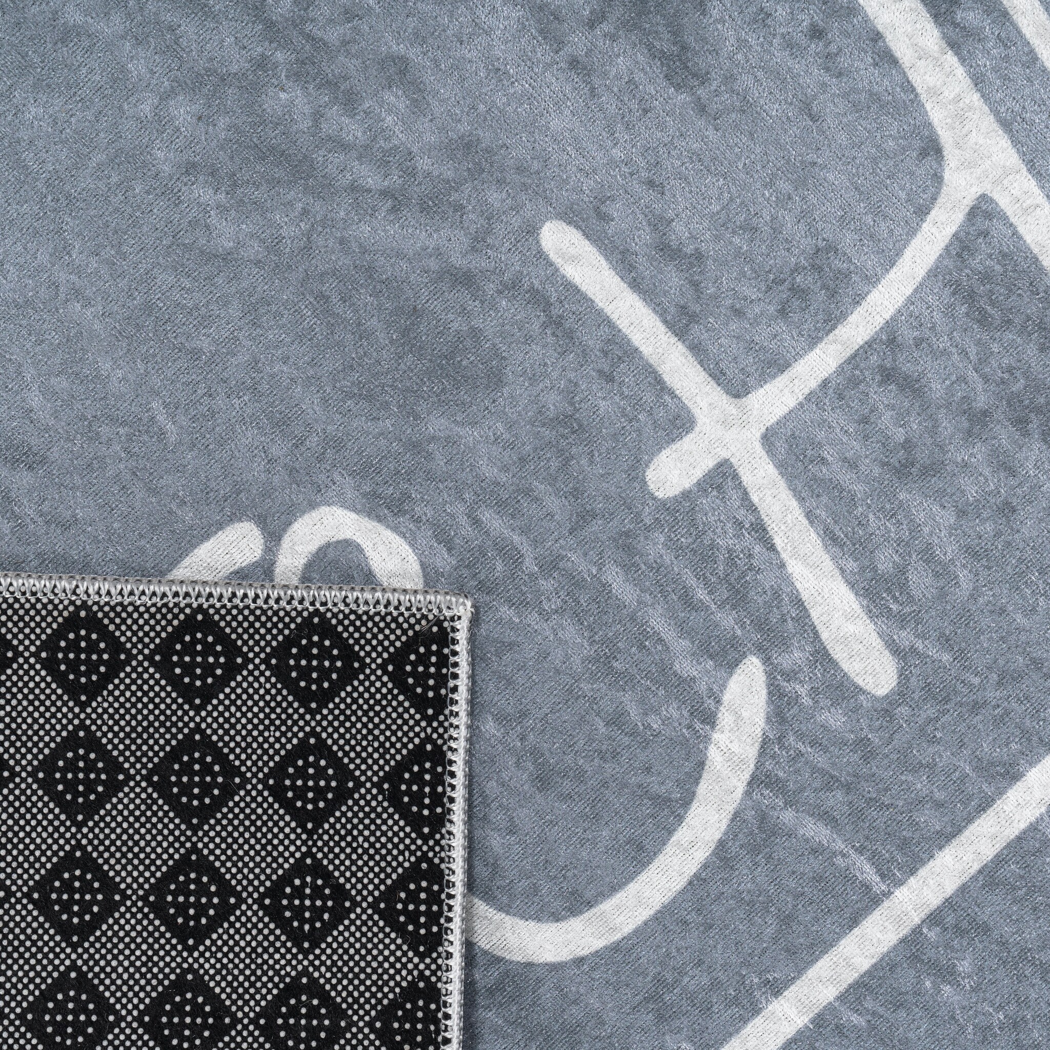 Keukenloper Kitchen Wasbaar Anti-slip Grijs