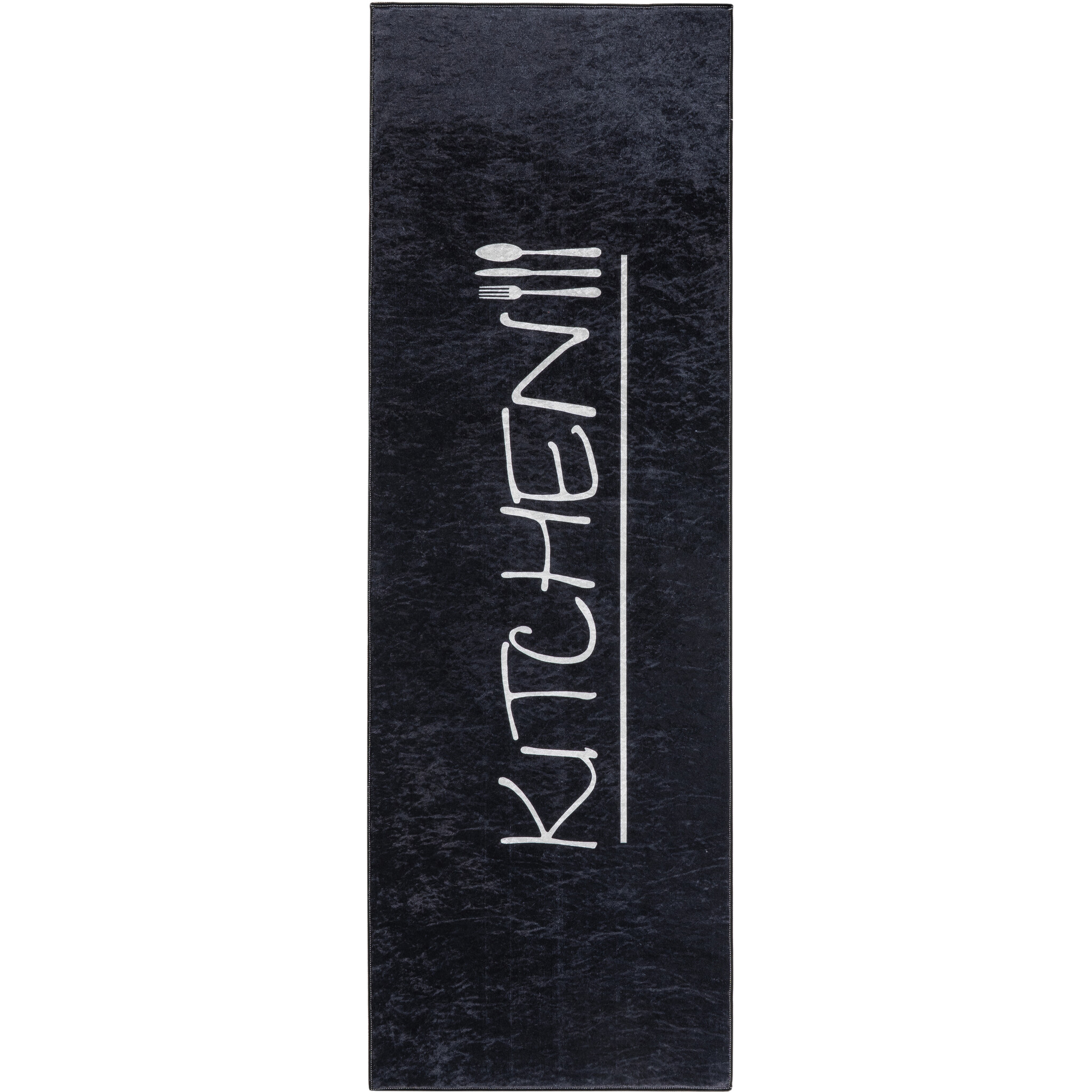 Keukenloper Kitchen Wasbaar Anti-slip Zwart