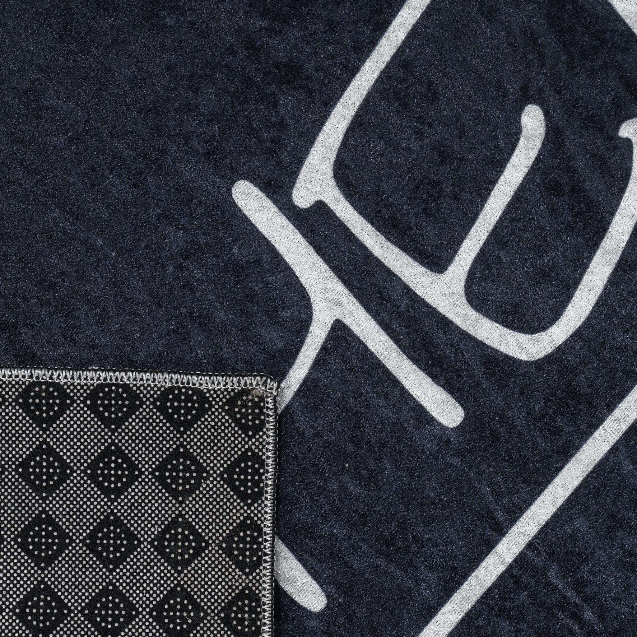 Keukenloper Kitchen Wasbaar Anti-slip Zwart