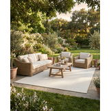 Buitenkleed - Brussels Uni Effen Linnen Beige