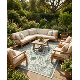 Buitenkleed - Brussels Vintage Groen Creme