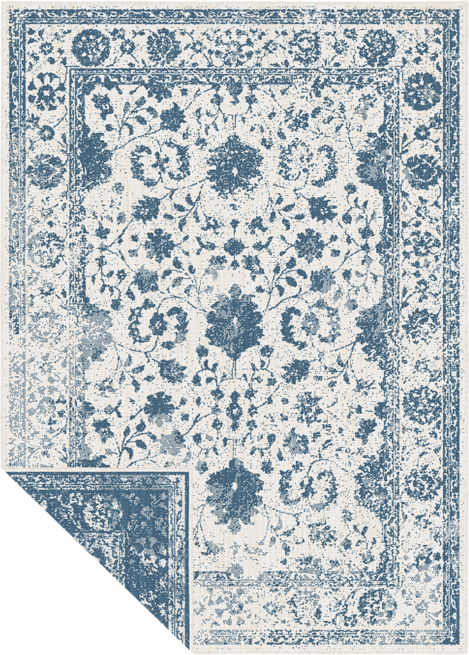 Buitenkleed - Brussels Vintage Blauw Creme