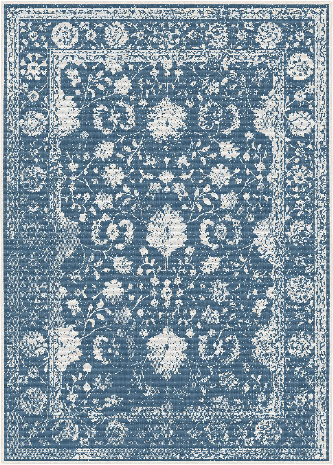 Buitenkleed - Brussels Vintage Blauw Creme