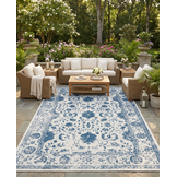 Buitenkleed - Brussels Vintage Blauw Creme