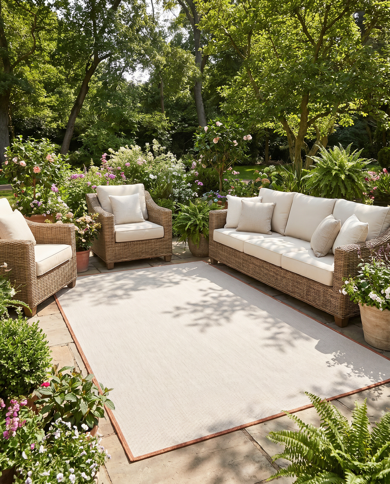 Buitenkleed - Brussels Uni Effen Terra