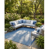 Buitenkleed - Brussels Uni Effen Blauw