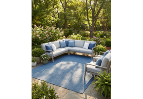 Buitenkleed - Brussels Uni Effen Blauw