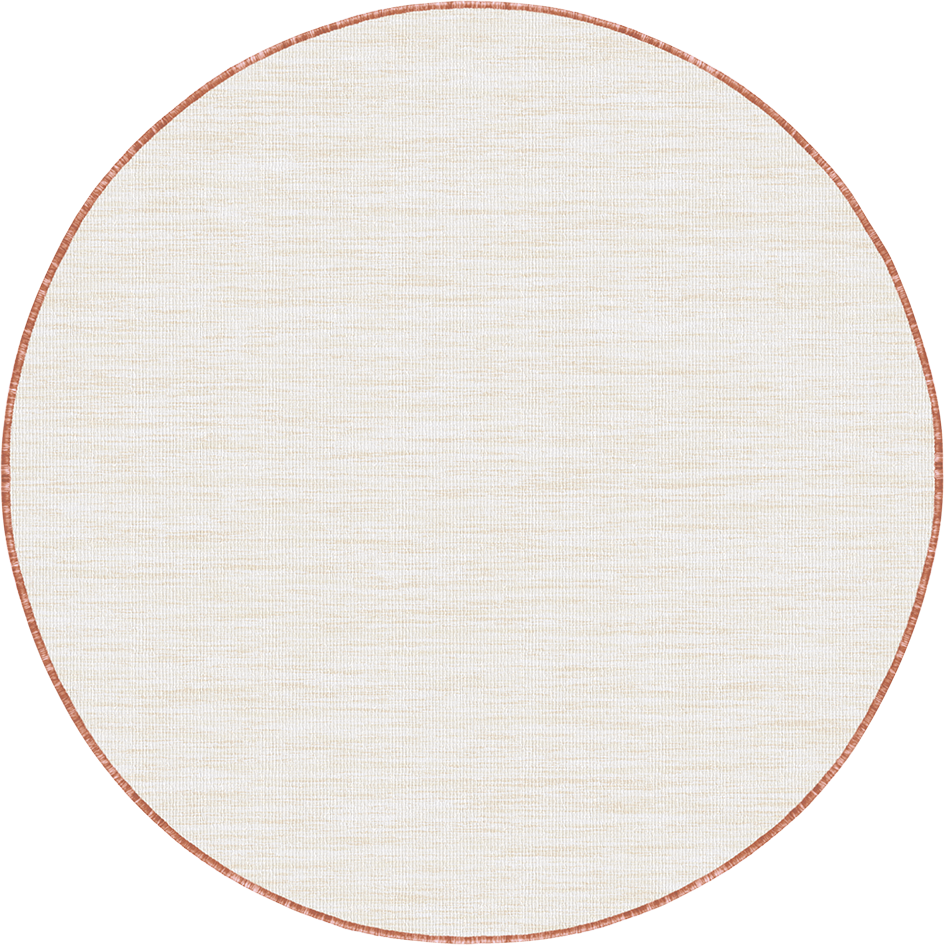 Buitenkleed - Brussels Rond Uni Effen Terra