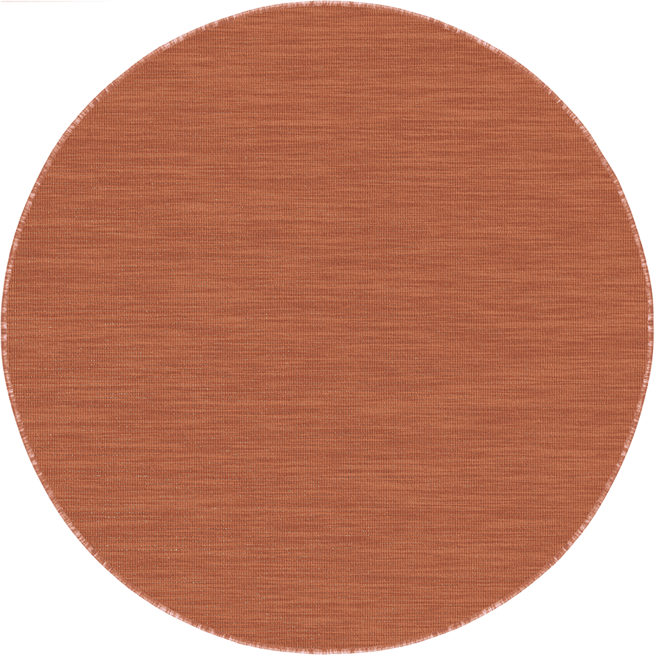 Buitenkleed - Brussels Rond Uni Effen Terra