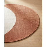 Buitenkleed - Brussels Rond Uni Effen Terra