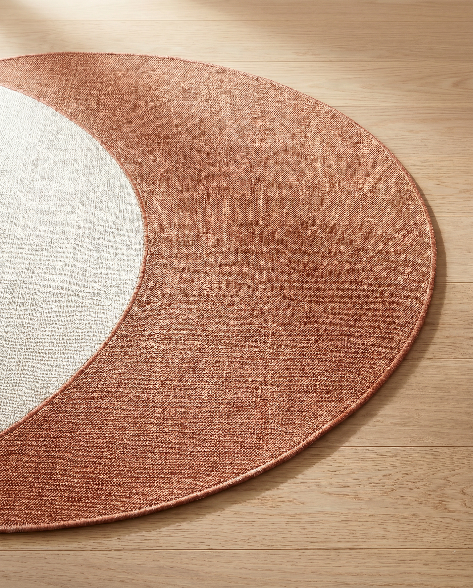 Buitenkleed - Brussels Rond Uni Effen Terra