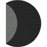 Buitenkleed - Brussels Rond Uni Effen Zwart