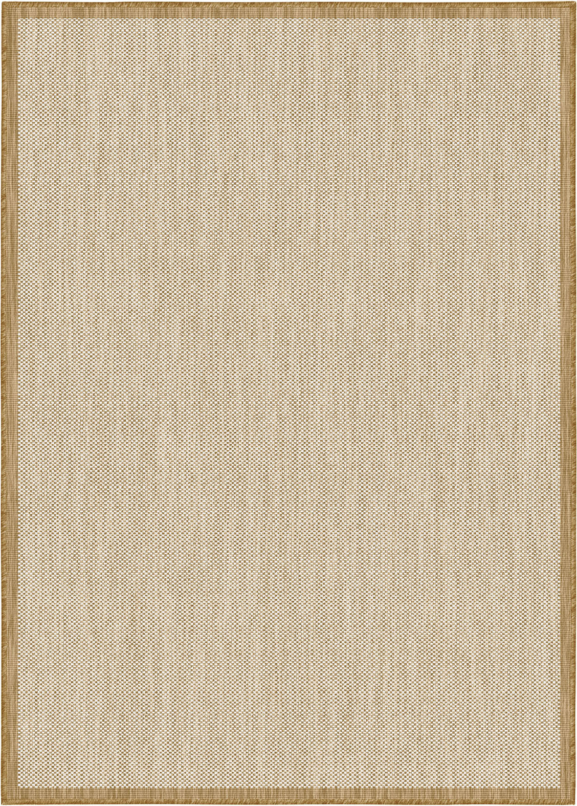 Buitenkleed - Brussels Uni Effen Kader Linnen Beige