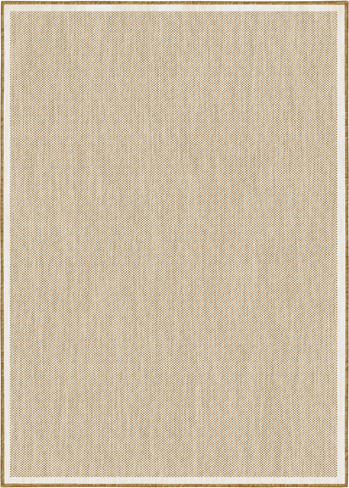 Buitenkleed - Brussels Uni Effen Kader Linnen Beige