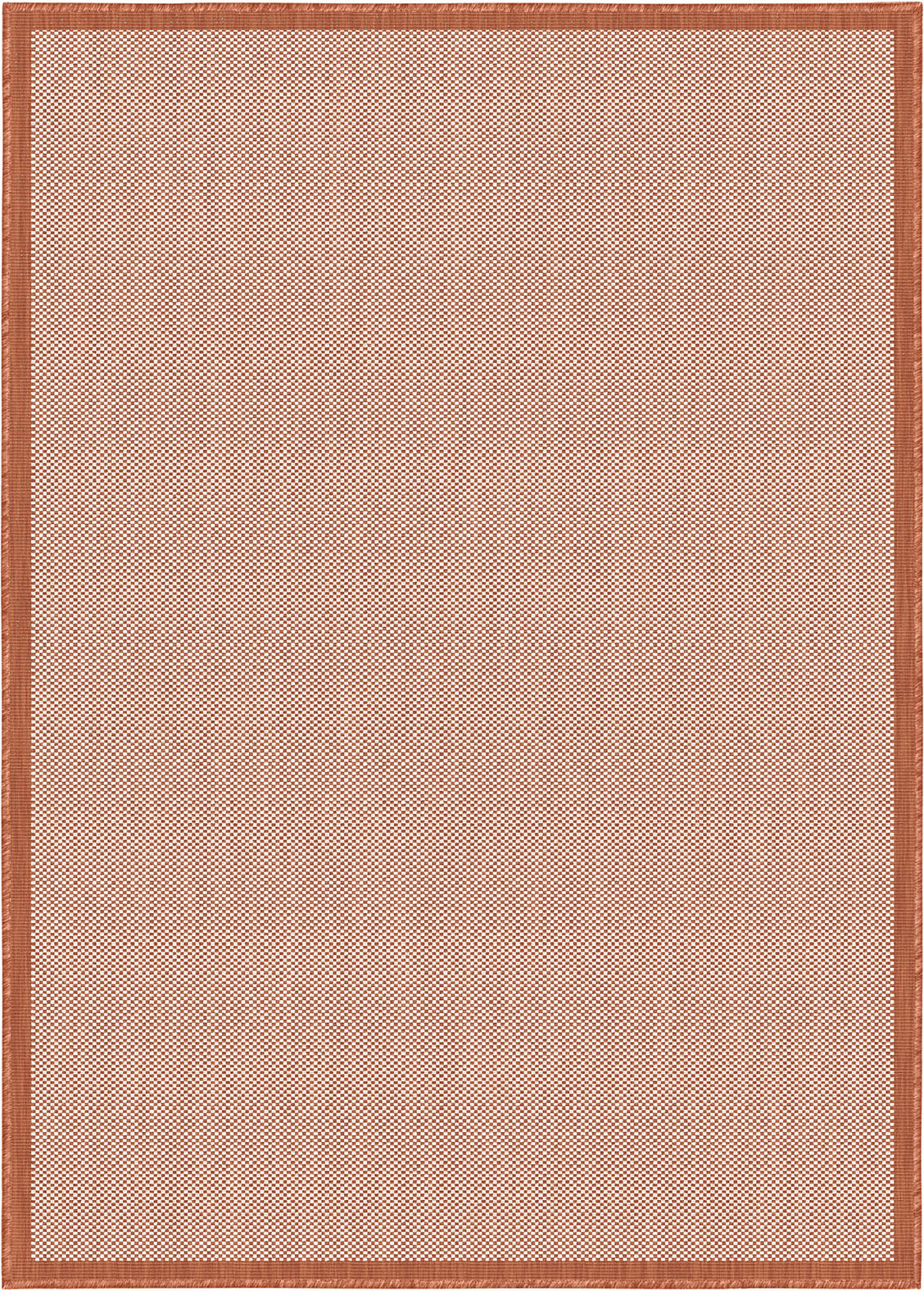 Buitenkleed - Brussels Uni Effen Kader Terra