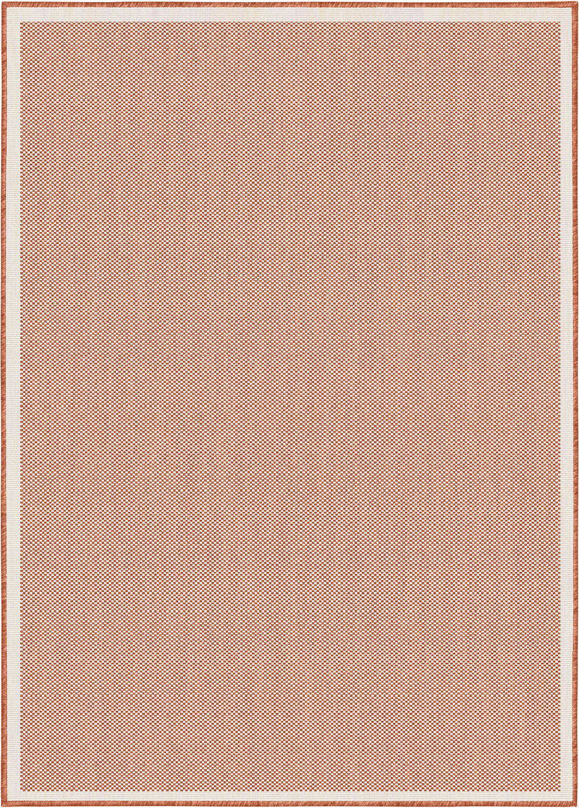 Buitenkleed - Brussels Uni Effen Kader Terra